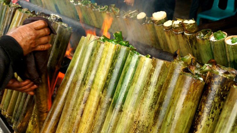 Hasil gambar untuk lemang batok